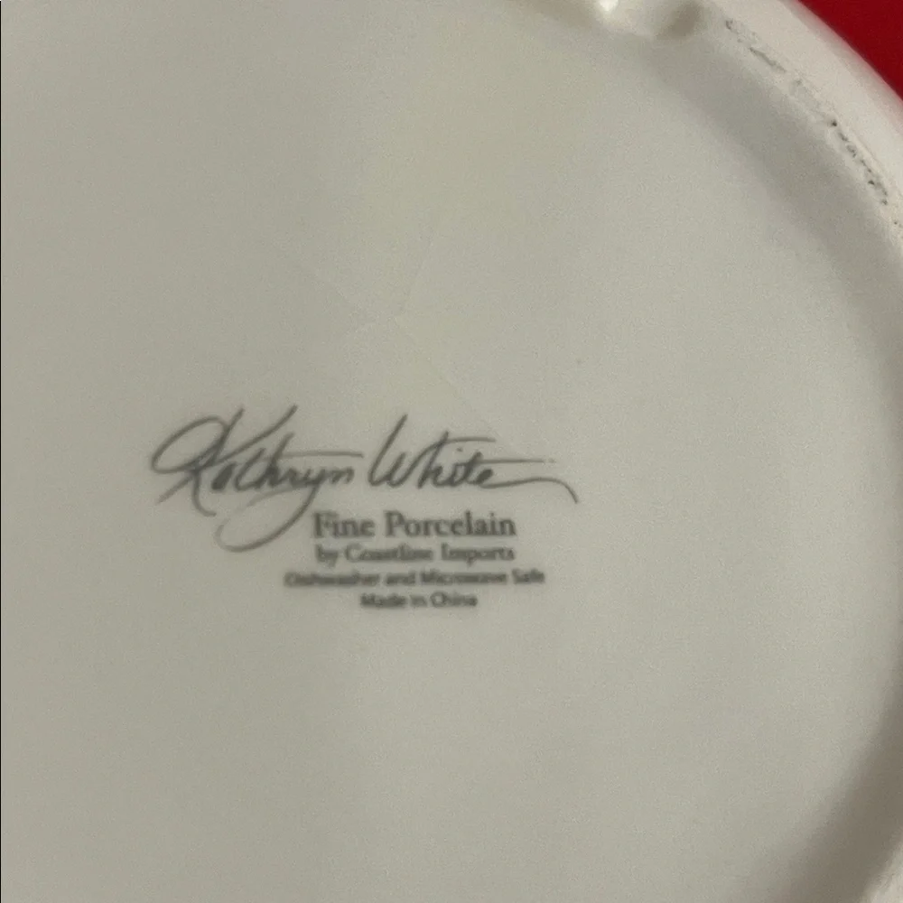 3 bowls by Kathryn White fine porcelain with flamingos